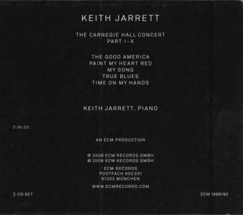 2CD Keith Jarrett: The Carnegie Hall Concert