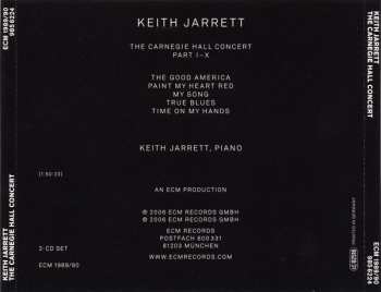 2CD Keith Jarrett: The Carnegie Hall Concert