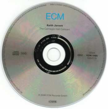 2CD Keith Jarrett: The Carnegie Hall Concert