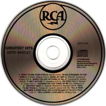 CD Keith Whitley: Greatest Hits
