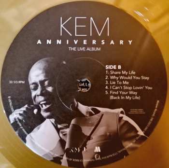 LP Kem: Anniversary - The Live Album CLR