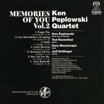 SACD Ken Peplowski Quartet: Memories Of You Vol. 2