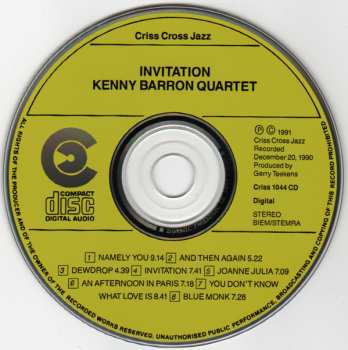 CD Kenny Barron Quartet: Invitation