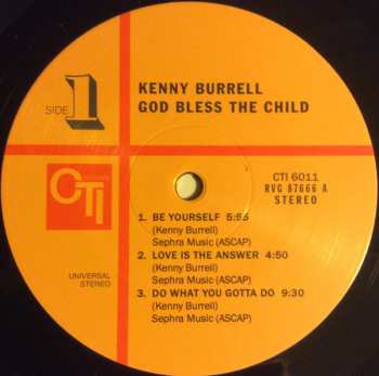 LP Kenny Burrell: God Bless The Child LTD
