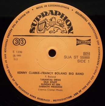 LP Clarke-Boland Big Band: Francy Boland & Kenny Clarke Famous Orchestra