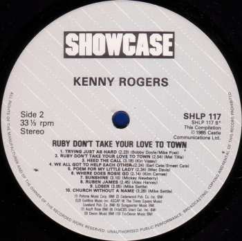 LP Kenny Rogers: Ruby Don't Take Your Love To Town