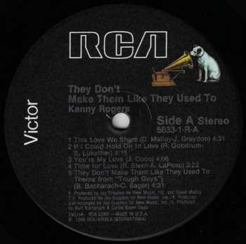 LP Kenny Rogers: They Don't Make Them Like They Used To