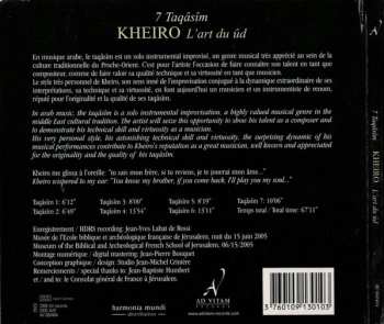 CD Kheiro Mustafa Shaalat: 7 Taqâsîm (L'art Du ûd) DIGI