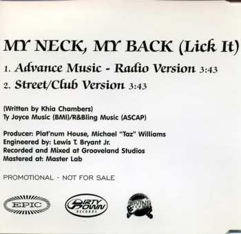 CD Khia: My Neck, My Back (Lick It)