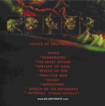 CD Kill With Hate: Voices Of Obliteration