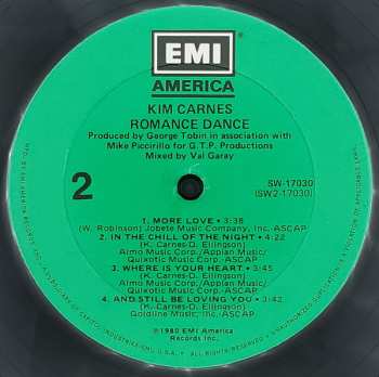 LP Kim Carnes: Romance Dance