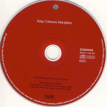 CD King Crimson: Discipline
