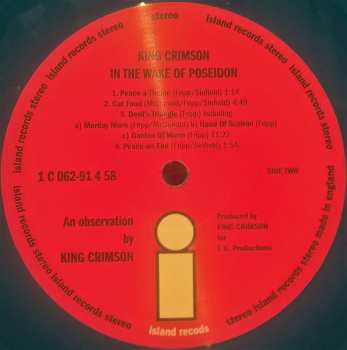LP King Crimson: In The Wake Of Poseidon CLR