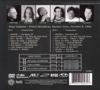 2DVD King Crimson: Live In Argentina, 1994
