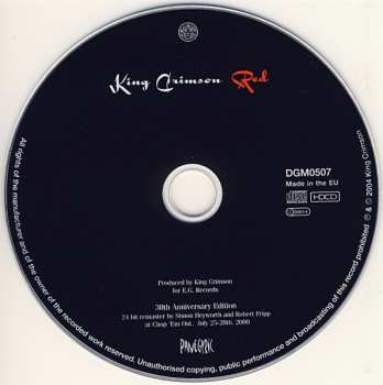 CD King Crimson: Red
