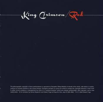 CD King Crimson: Red