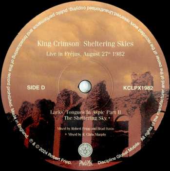2LP King Crimson: Sheltering Skies (Live In Fréjus, August 27th 1982)