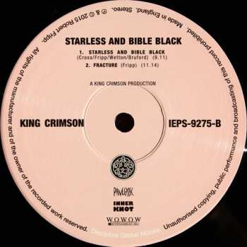 LP King Crimson: Starless And Bible Black
