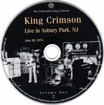2CD King Crimson: The Collectable King Crimson Volume One (Live In Mainz, 1974 / Live In Asbury Park, 1974)