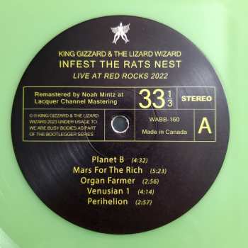 LP King Gizzard And The Lizard Wizard: Infest The Rats Nest (Live At Red Rocks 2022) CLR