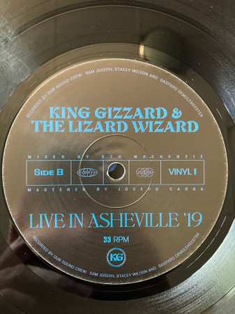 2LP King Gizzard And The Lizard Wizard: Live In Asheville ‘19 LTD