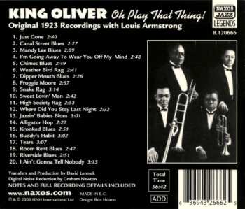 CD King Oliver: Oh Play That Thing!