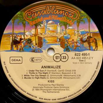 LP Kiss: Animalize