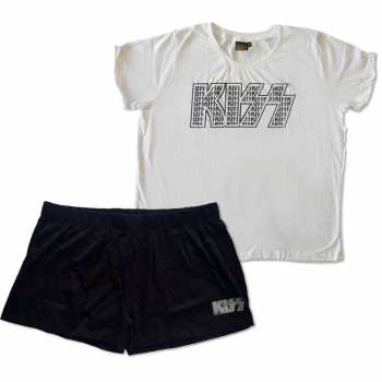 Merch Kiss: Dámske Summer Pyjamas Logo Kiss Infill 