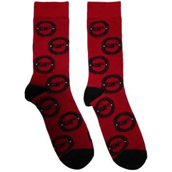 Merch Kiss: Členkové ponožky Buzzsaw Logo Kiss Pattern