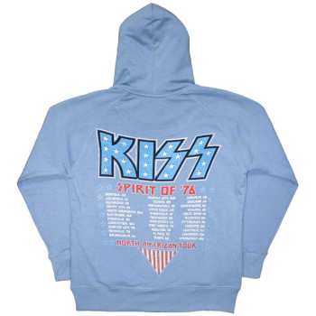 Merch Kiss: Kiss Unisex Pullover Hoodie: Americana (back Print) (small) S