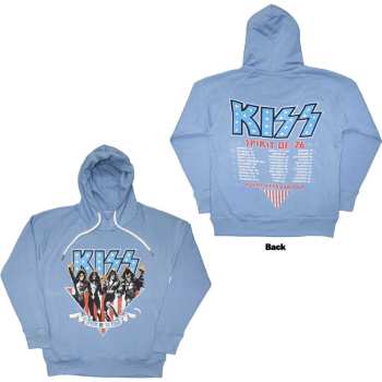 Merch Kiss: Kiss Unisex Pullover Hoodie: Americana (back Print) (small) S