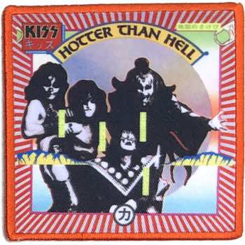 Merch Kiss: Nášivka Hotter Than Hell 