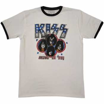 Merch Kiss: Ringer Tričko Alive In '77