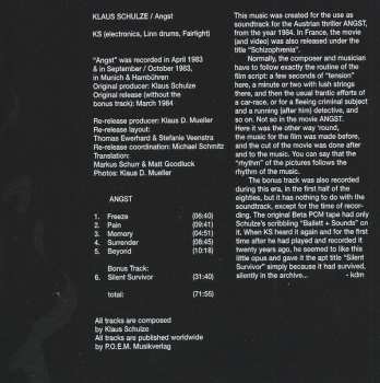 CD Klaus Schulze: Angst