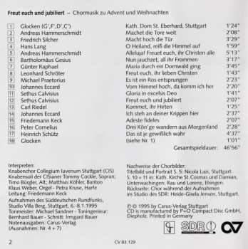 CD Collegium Iuvenum: Freuet Euch Und Jubiliert - Chormusik Zu Advent Und Weihnachten
