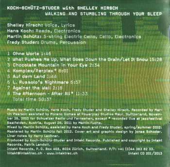 CD Koch-Schütz-Studer: Walking And Stumbling Through Your Sleep