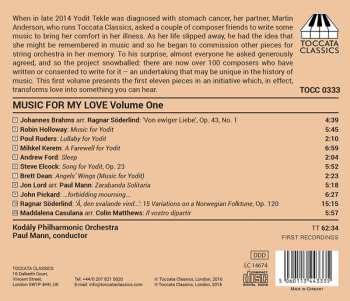 CD Paul Mann: Music For My Love - Celebrating The Life Of A Special Woman (100+ New Works For String Orchestra, Volume One)