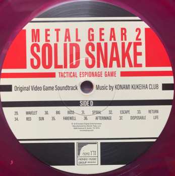2LP Konami Kukeiha Club: Metal Gear 2: Solid Snake LTD | CLR