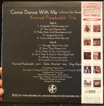 LP Konrad Paszkudzki Trio: Come Dance With  Me. Jimmy Van Heusen Song Book