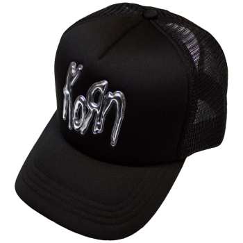 Merch Korn: Mesh Back Cap Sonic Silver Logo Korn