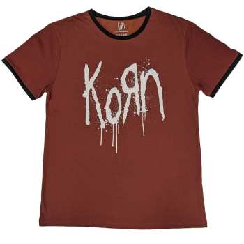 Merch Korn: Ringer Tričko Logo Korn