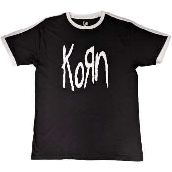 Merch Korn: Ringer Tričko Logo Korn
