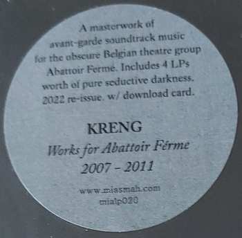 4LP/Box Set Kreng: Works For Abattoir Fermé 2007 - 2011 LTD
