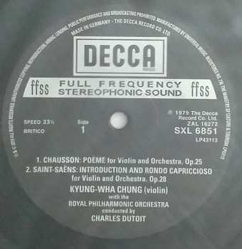 LP Kyung-Wha Chung: Saints-Saëns: Introduction & Rondo Capriccioso