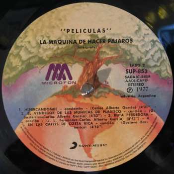 LP La Máquina De Hacer Pájaros: Películas