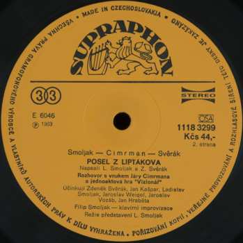 LP Zdeněk Svěrák: Posel Z Liptákova