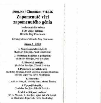 MC Zdeněk Svěrák: Zapomenuté Věci Zapomenutého Génia