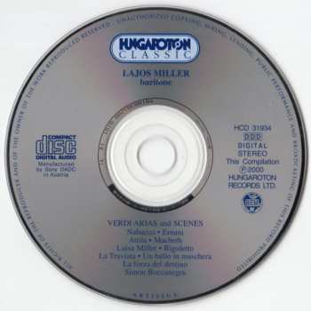 CD Giuseppe Verdi: Operatic Arias
