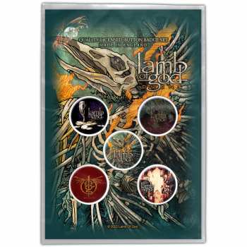 Merch Lamb Of God: Súprava Odznakov Omens