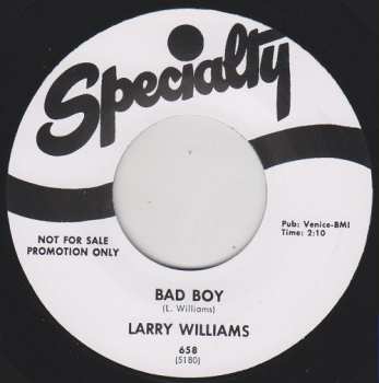 SP Larry Williams: She Said, "Yeah" / Bad Boy